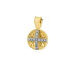 Φυλαχτό Κωνσταντινάτο Δύο Όψεων 9 Καρατίων 